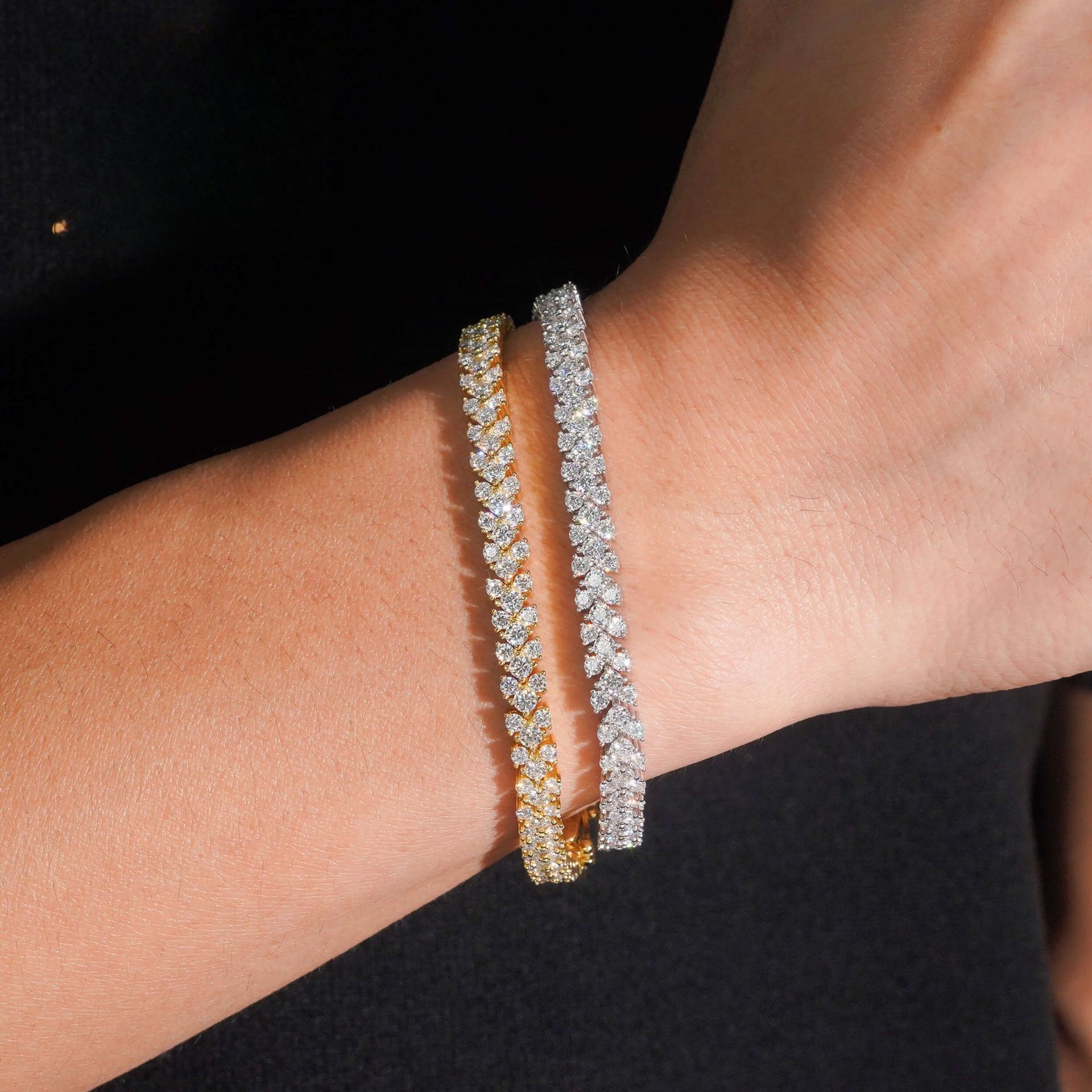 Moissanite Roman Link Bracelet — 5.2mm, 925 Silver
