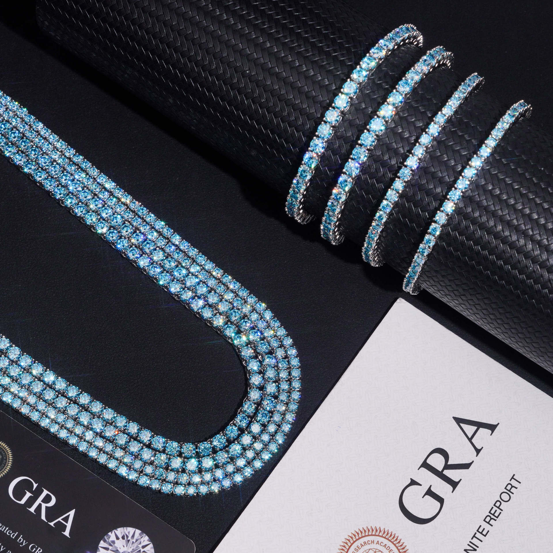 Moissanite Tennis Bracelet — 3/4mm D Color VVS, 925 Silver — NOVAE ATELIER