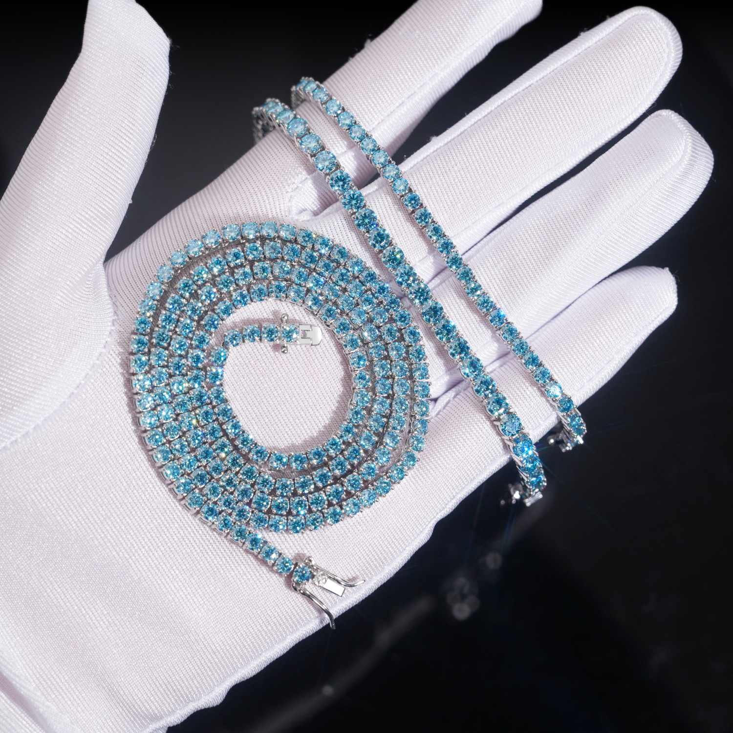 Moissanite Tennis Bracelet — 3/4mm D Color VVS, 925 Silver — NOVAE ATELIER